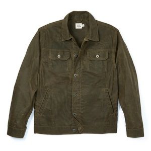 FLINT AND TINDER WAXED TRUCKER JACKET XS